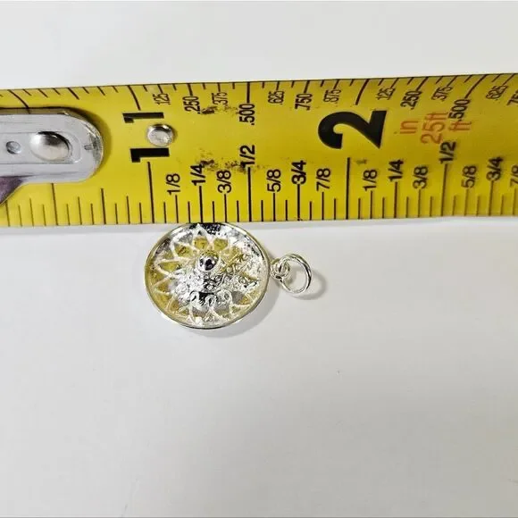 Vintage '80s Old Stock Small Silver 3D Mexican Sombrero Hat Pendant Charm - Picture 8 of 8